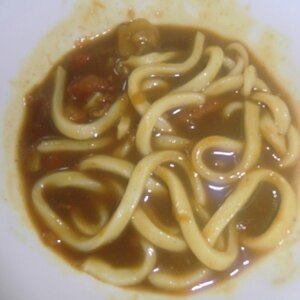 カレーの残りでカレーうどん